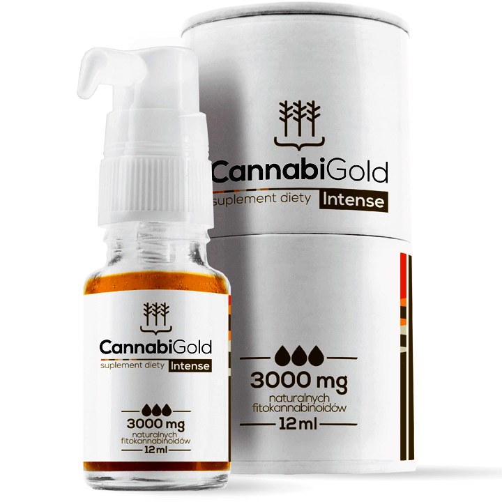 CANNABIGOLD INTENSE OLEJEK KONOPNY 3000MG CBD 12ML